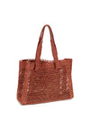 east-west summer banana raffia tote bag