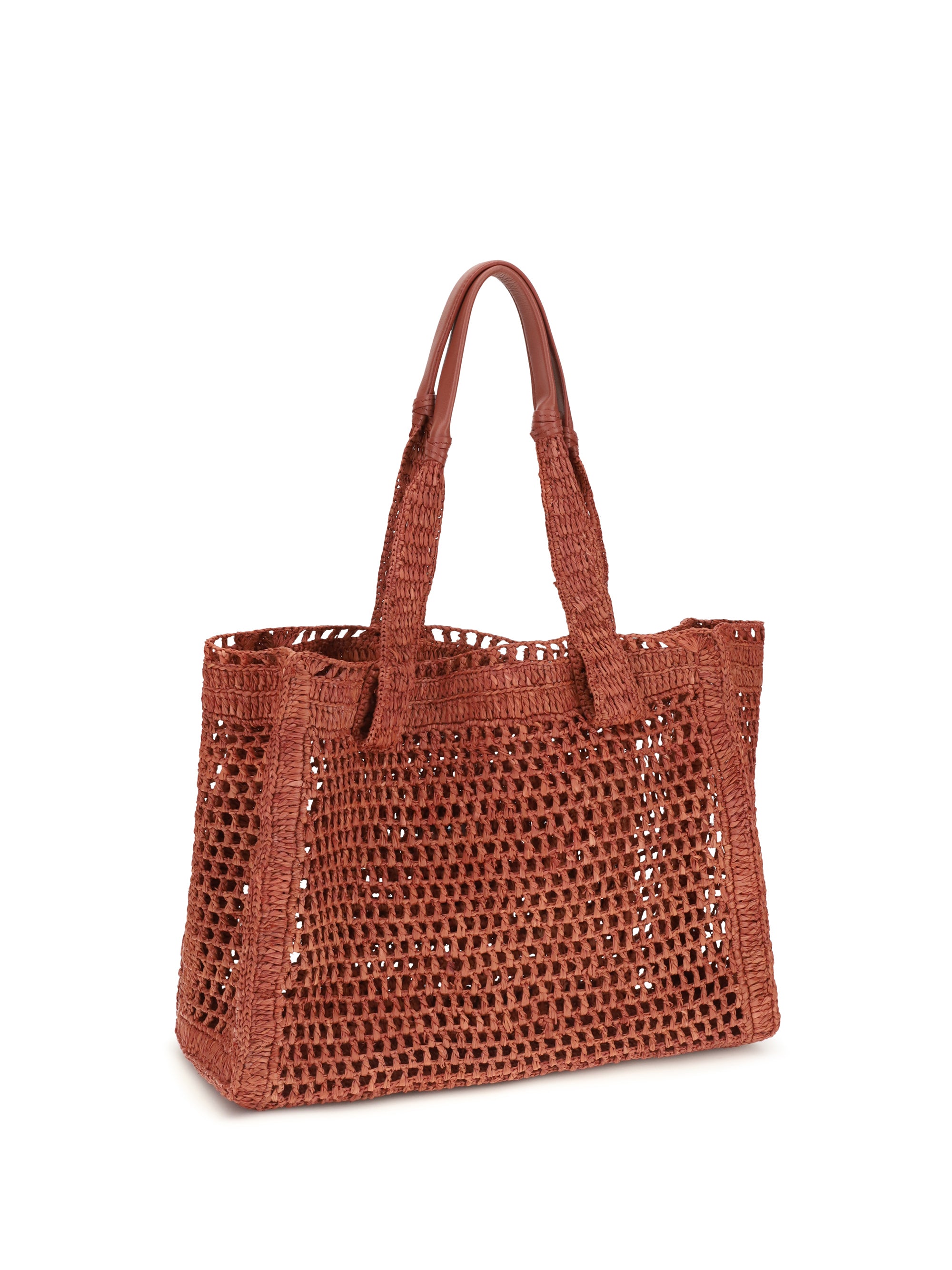 east-west summer banana raffia tote bag