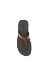 SAINT LAURENT 38 leather thong sandals