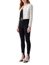 black knit stirrup leggins