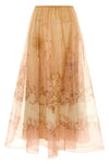hypnotic organza maxi all-over patterned silk organza skirt