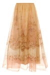 hypnotic organza maxi all-over patterned silk organza skirt