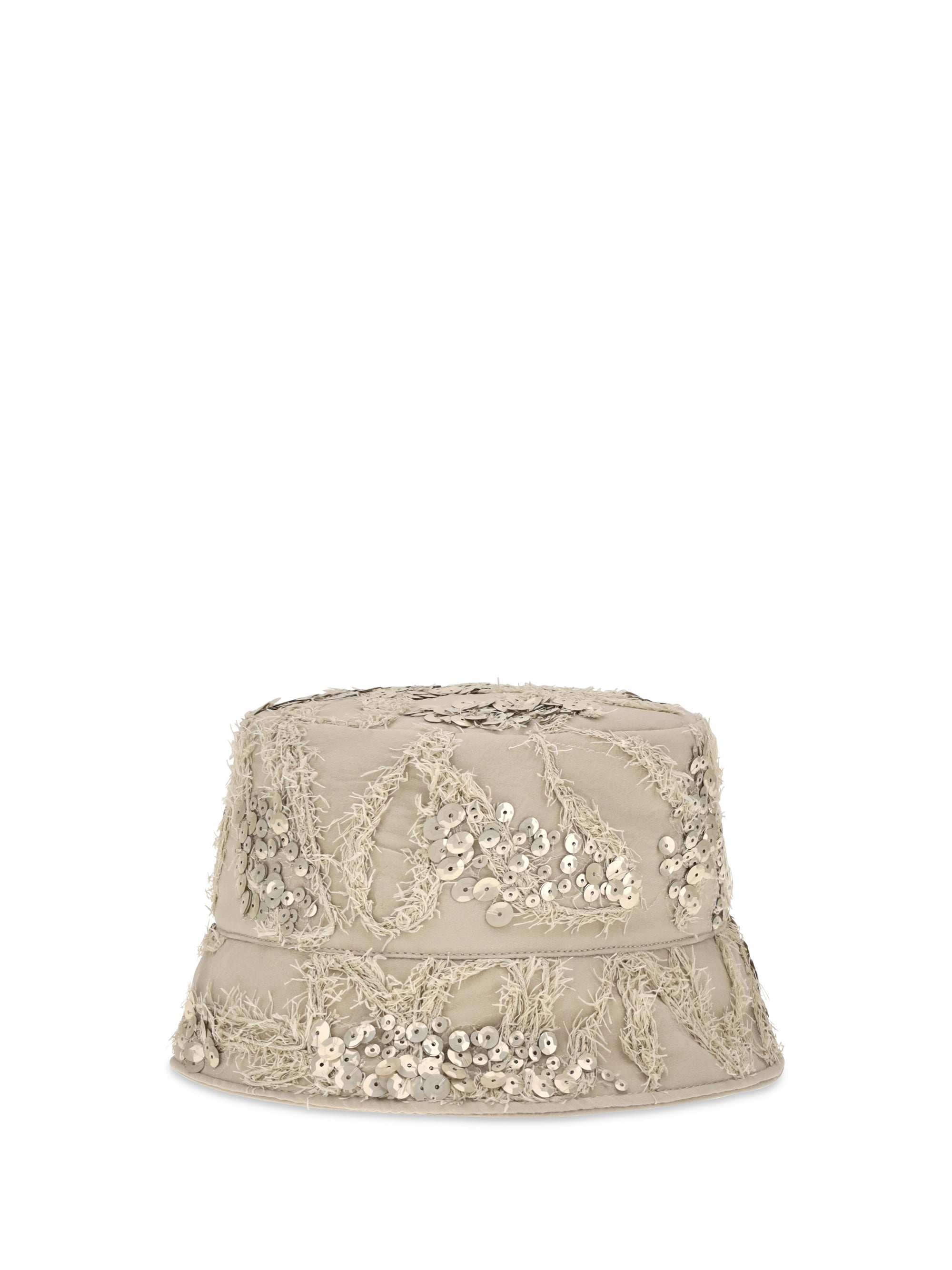 embroidered sequin bucket hat