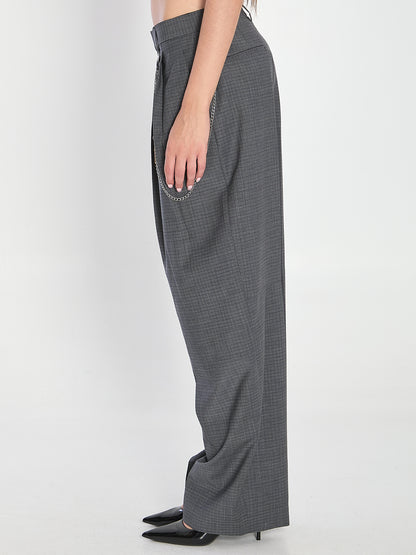 ALEXANDER WANG 04 grey wool-blend trousers