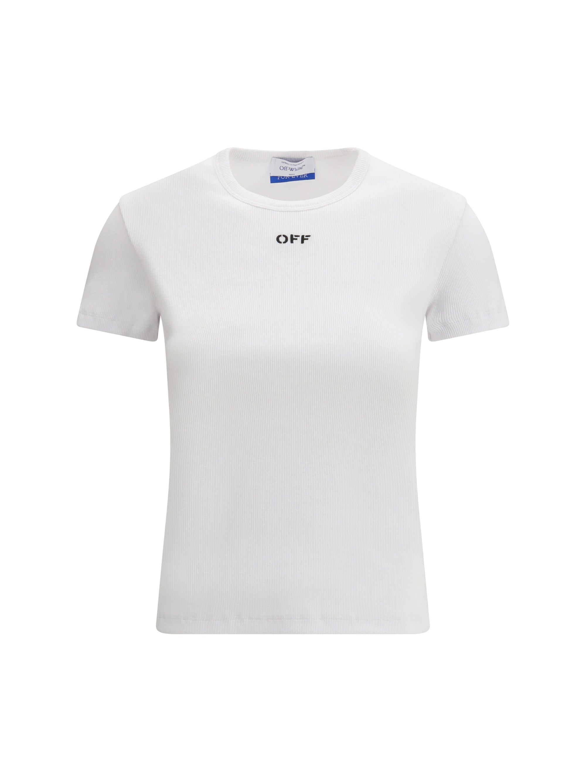 off stamp rib basic t-shirt