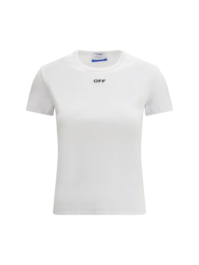 off stamp rib basic t-shirt