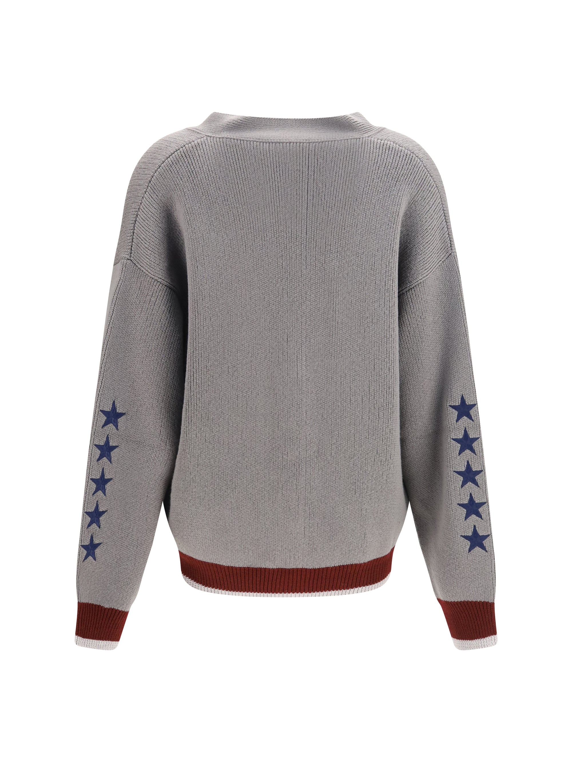 college varsity knit cardigan
