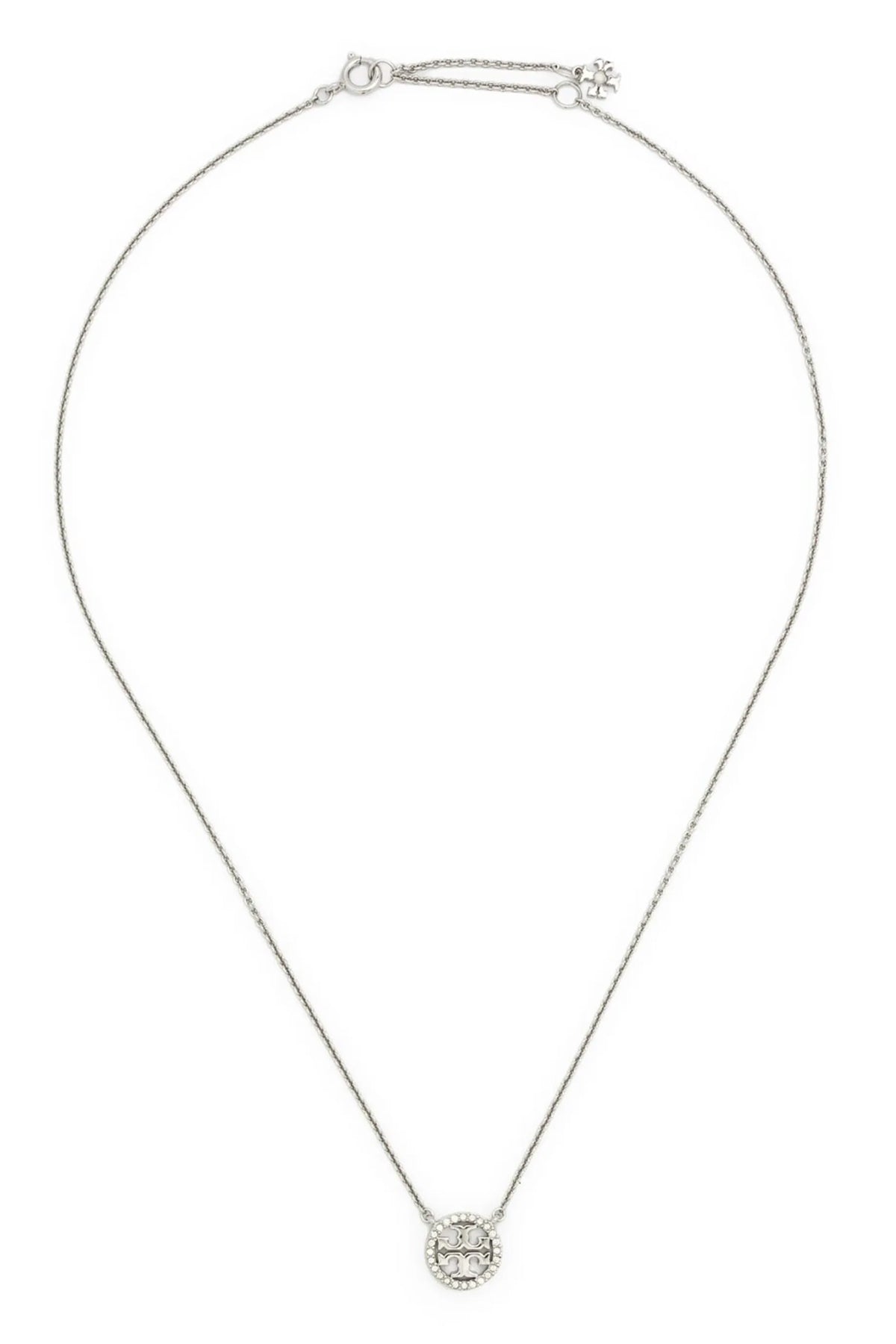 the tory burch miller pavé necklace redefines everyday elegance through meticu