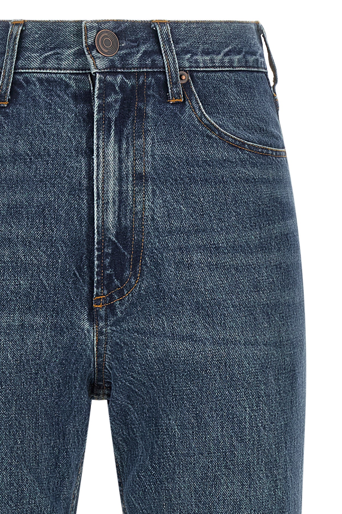 jeans co define the silhouette through a sartorial construction in pure structur