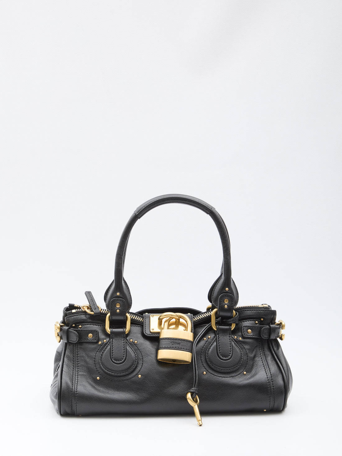 CHLOE OS paddington bag in garnet leather