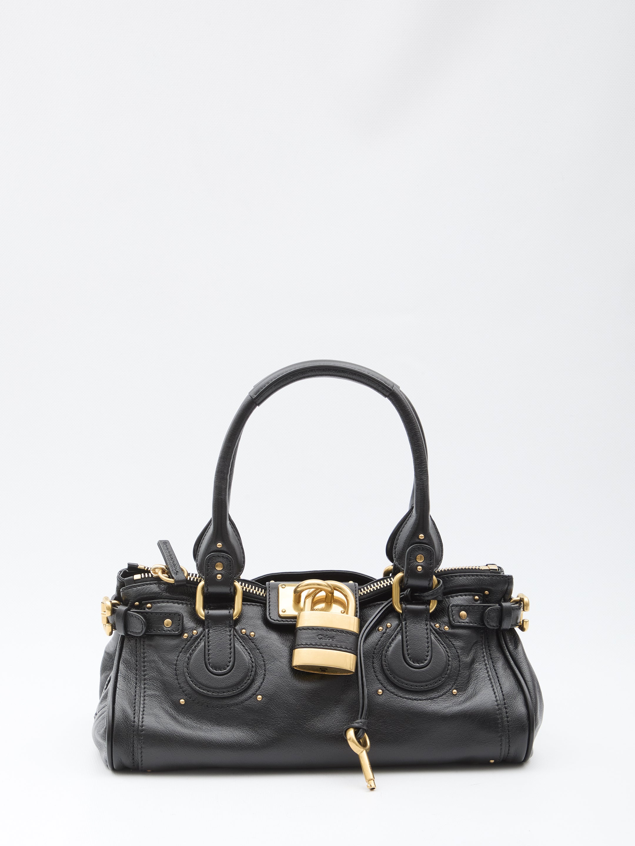 CHLOE OS paddington bag in garnet leather