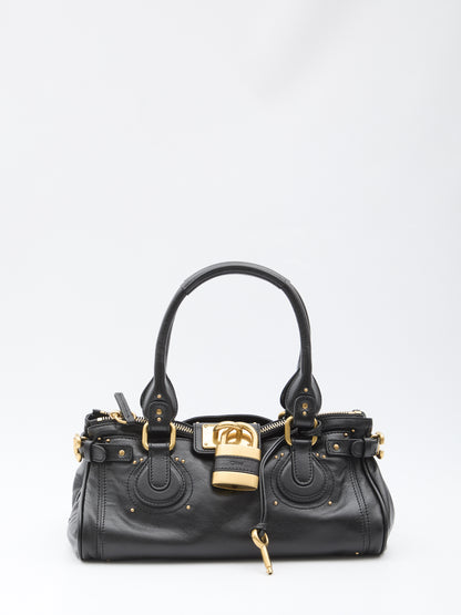 CHLOE OS paddington bag in garnet leather