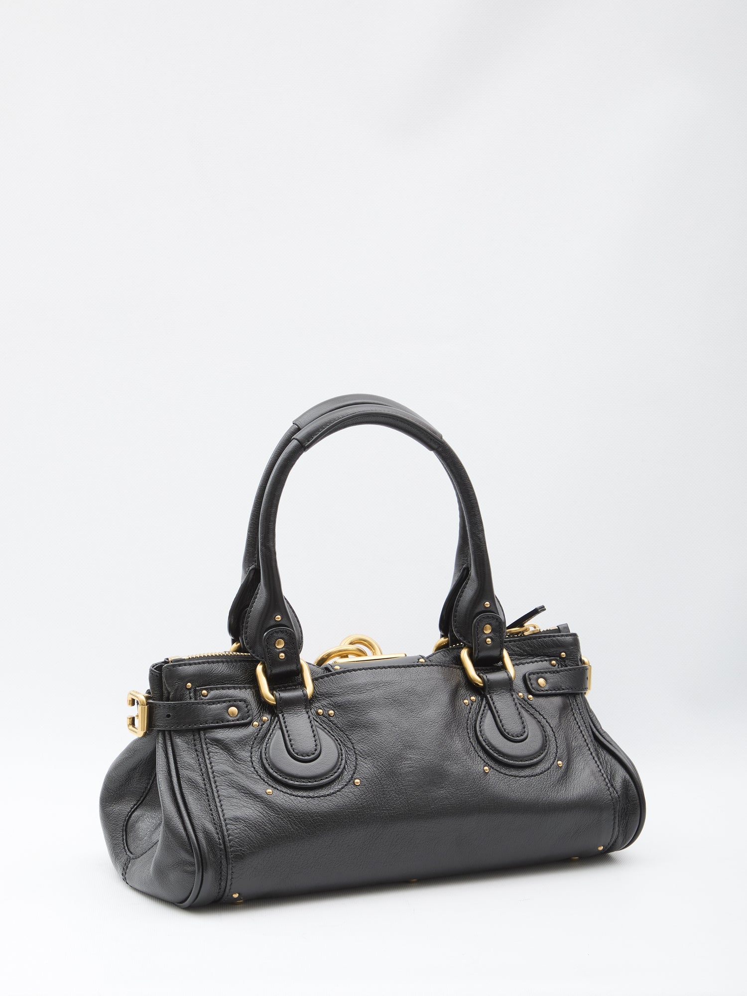 CHLOE OS paddington bag in garnet leather