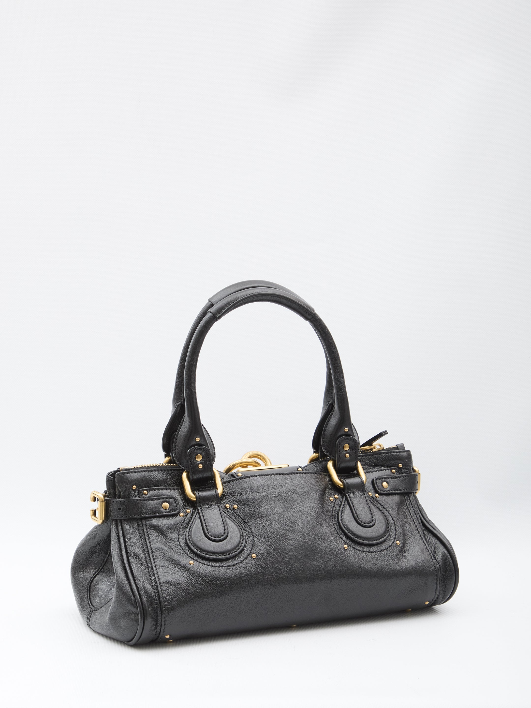 CHLOE OS paddington bag in garnet leather