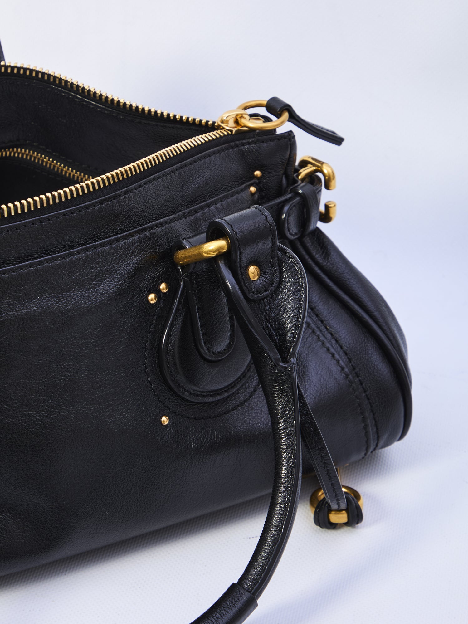 CHLOE OS paddington bag in garnet leather