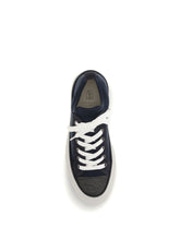 BRUNELLO CUCINELLI 36 cotton knit and suede sneakers