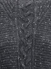 MAX MARA STUDIO L cropped boxy sweater in alpaca-blend yarn interwoven with metallic fibers 