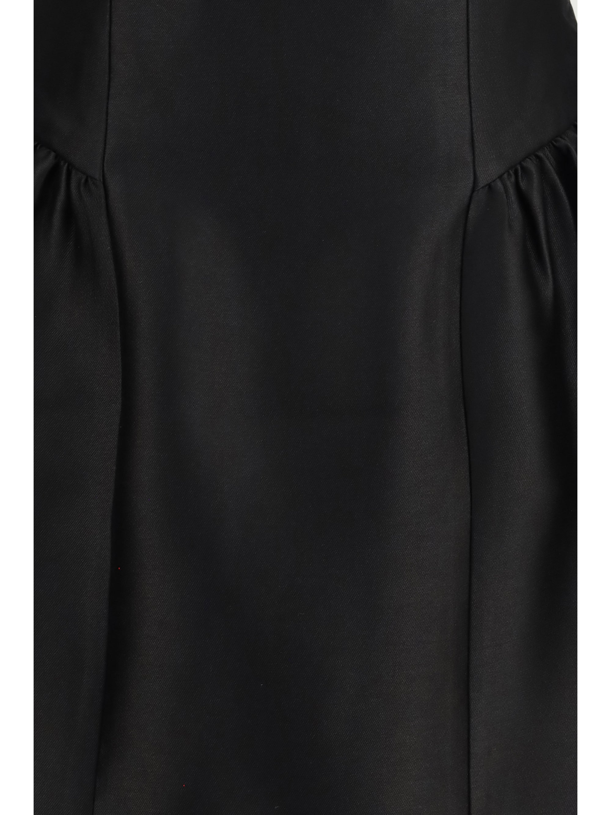 short taffeta dress with collar