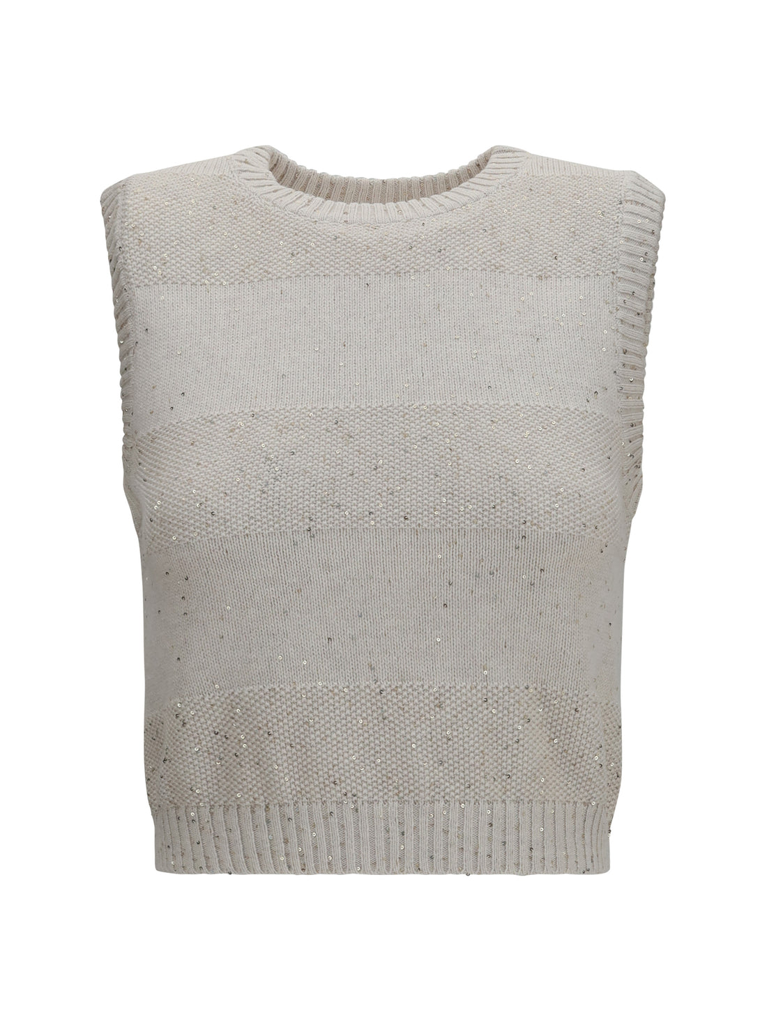 BRUNELLO CUCINELLI S knit and sequin vest