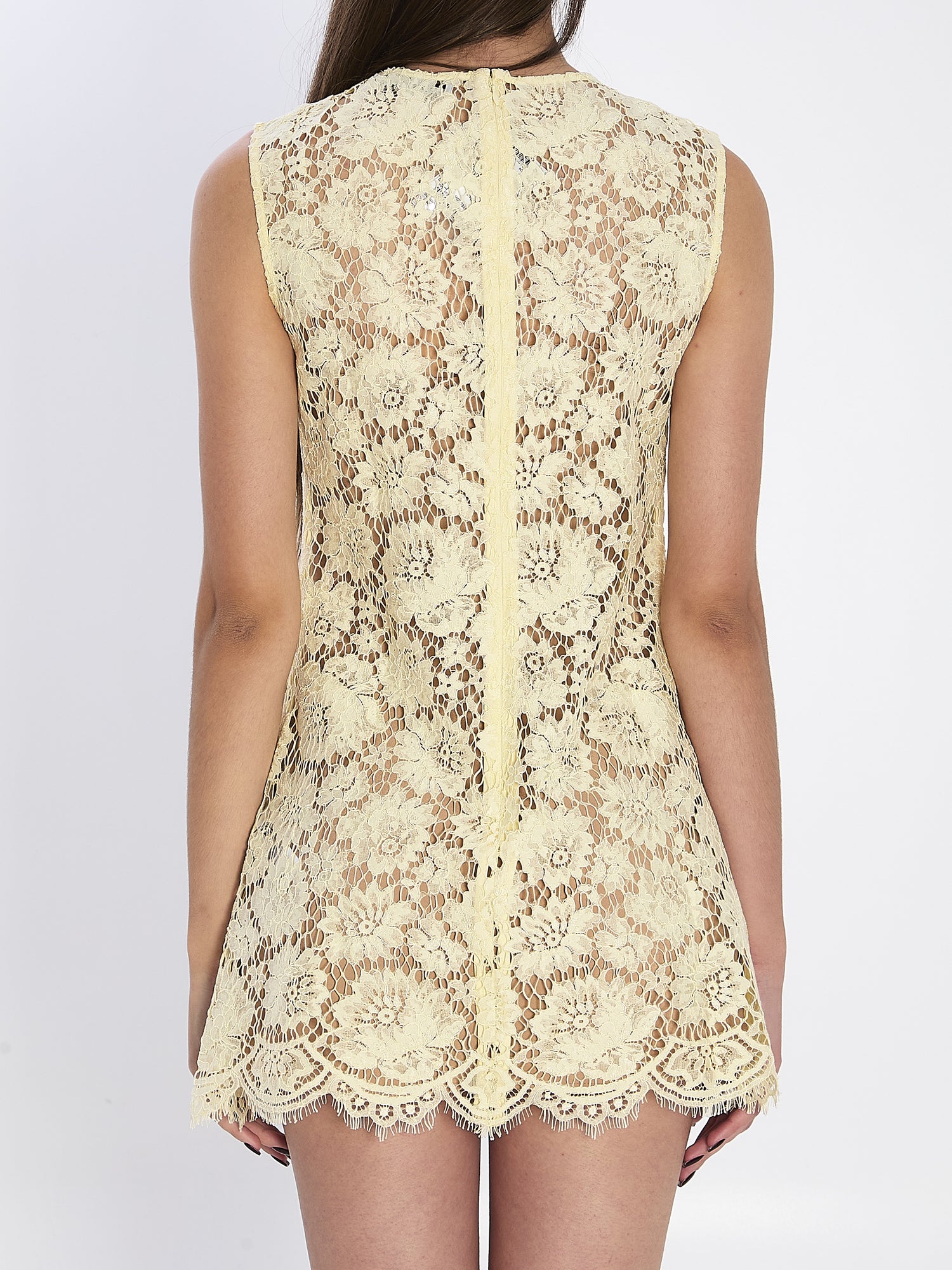 SELF PORTRAIT 10 fine lace mini dress