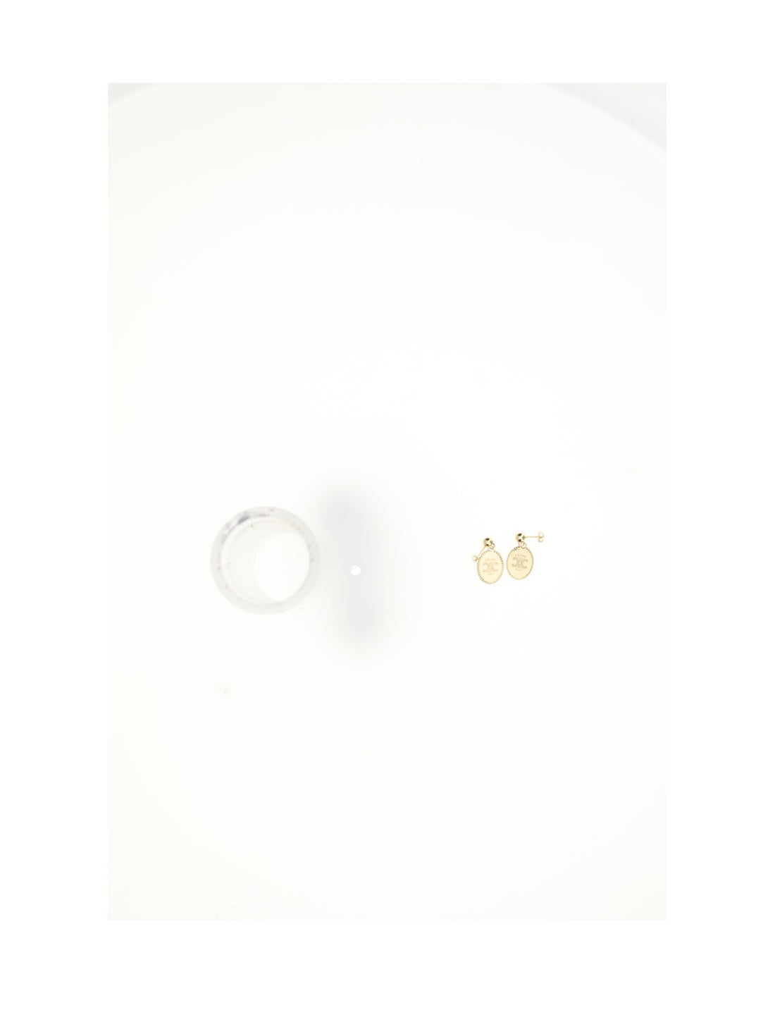 CELINE OS medal earrings