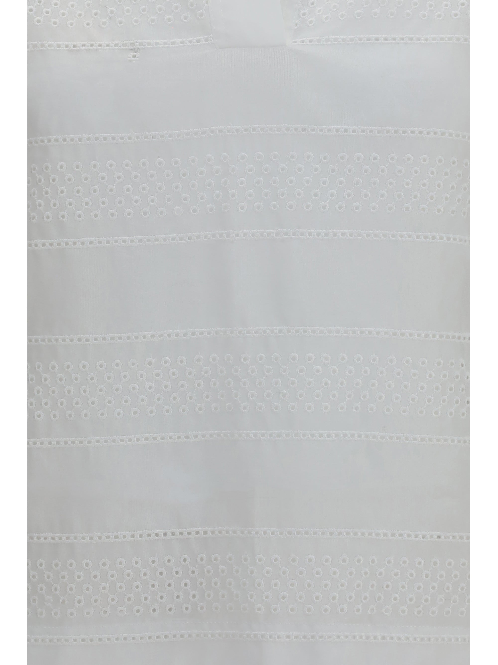 crop cotton organza polo with broderie anglaise