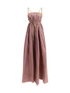 taffeta maxi dress