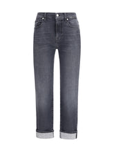 7FOR 24 relaxed skinny slim illusion jeans