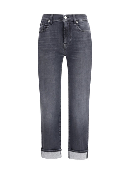 7FOR 24 relaxed skinny slim illusion jeans