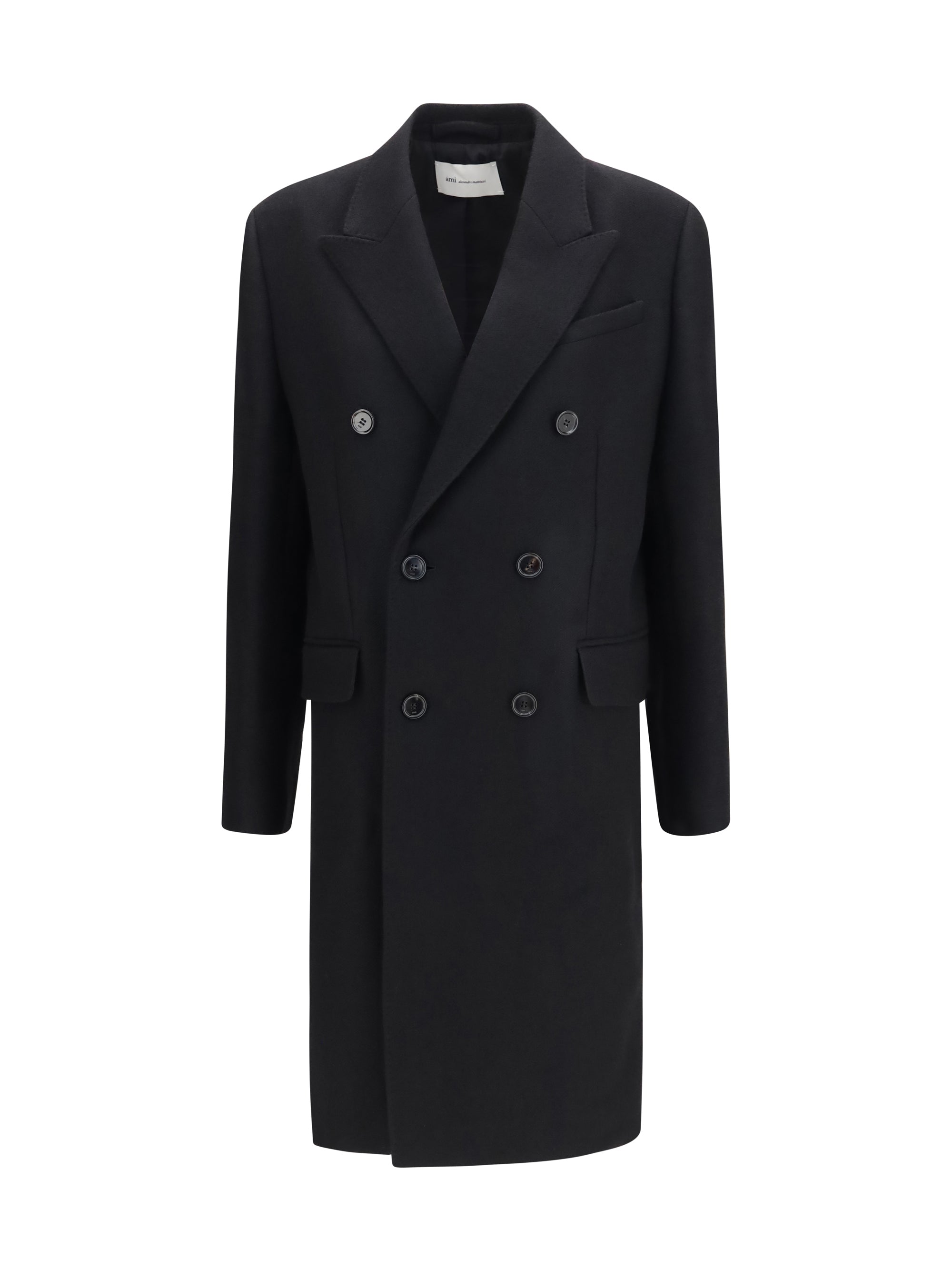 double-breasted wool coat
