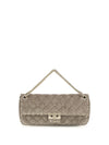 medium rockstud spike suede shoulder bag