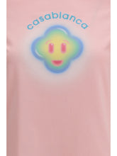 CASABLANCA L airbrush smiley fitted short-sleeve t-shirt