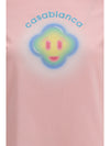 airbrush smiley fitted short-sleeve t-shirt