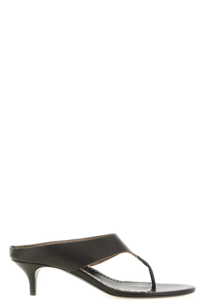 smooth leather sandals