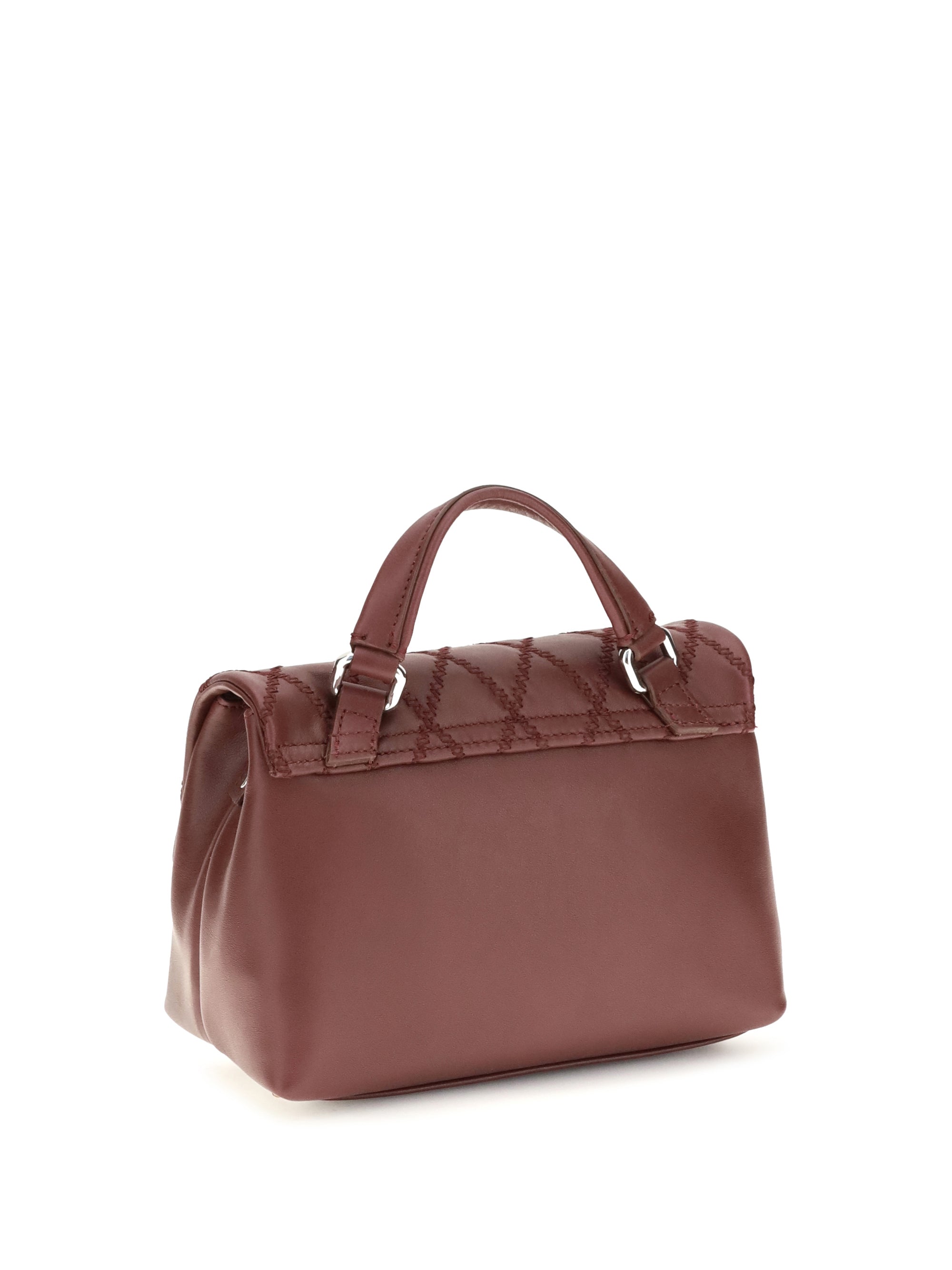 mini postina tramè leather top handle bag