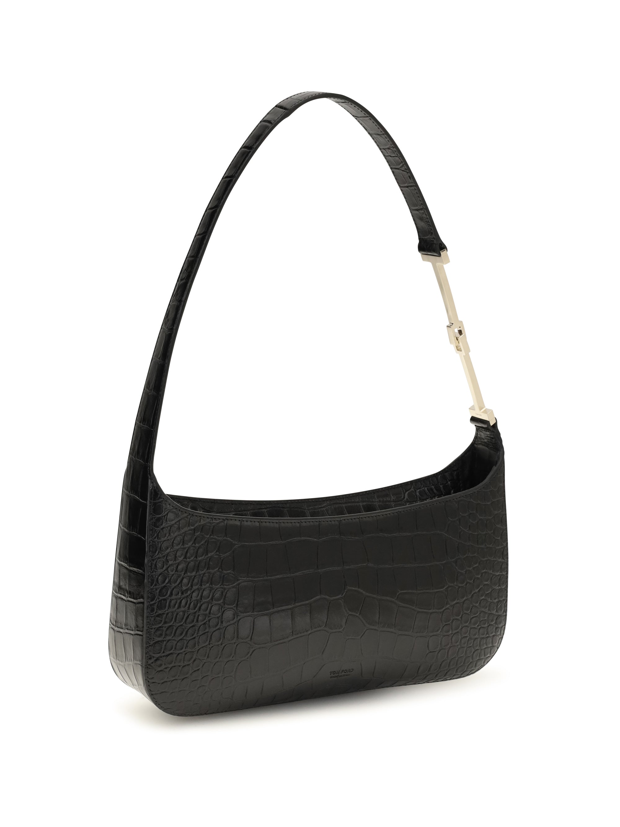 small crocodile-print shoulder bag