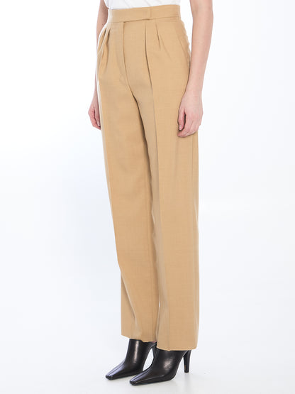MAX MARA 42 mohair, wool and silk trousers