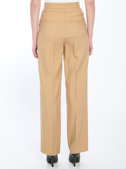 MAX MARA 42 mohair, wool and silk trousers