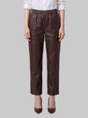 sarah brown leather pants