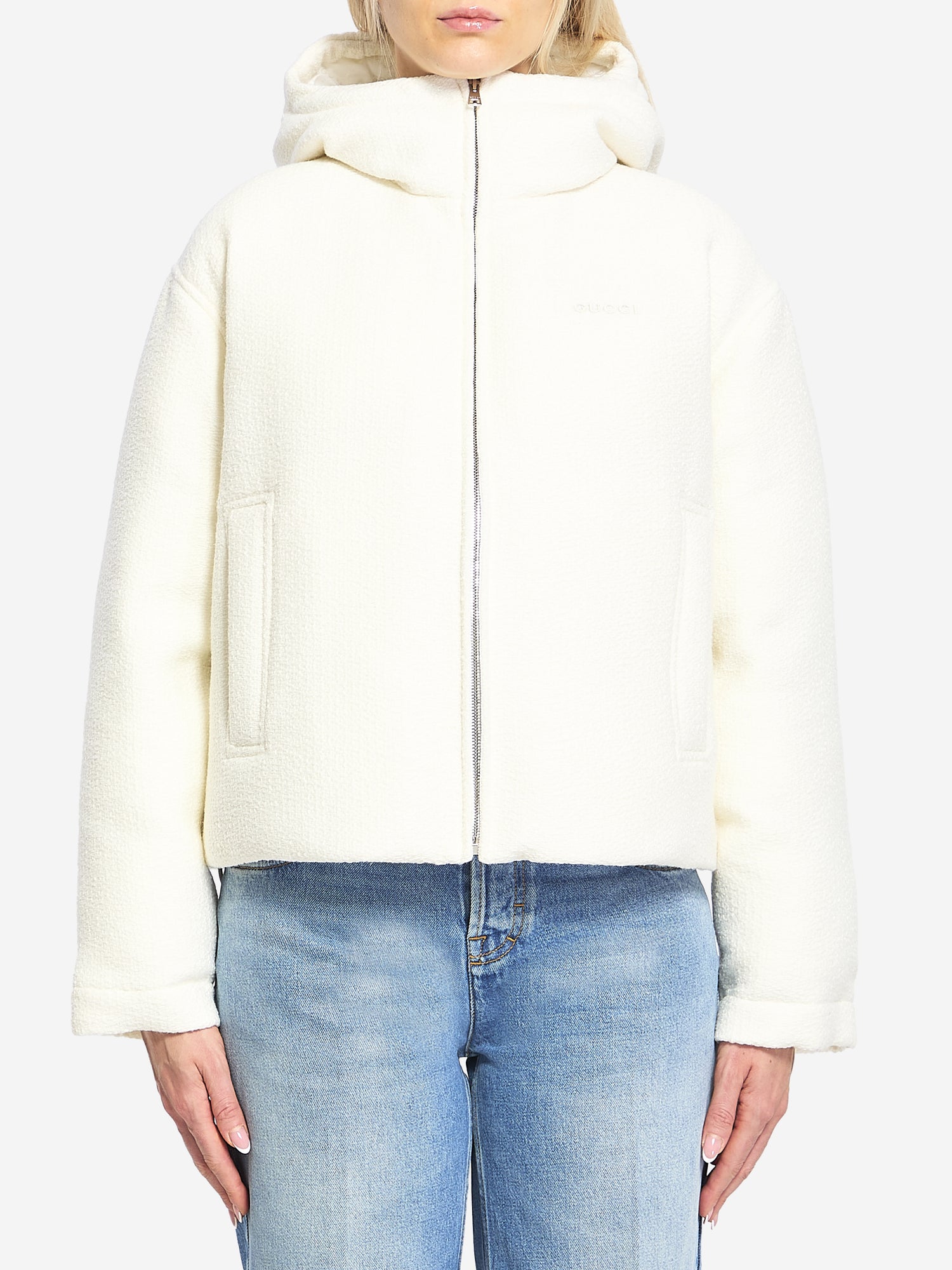 GUCCI 42 wool-blend bomber jacket
