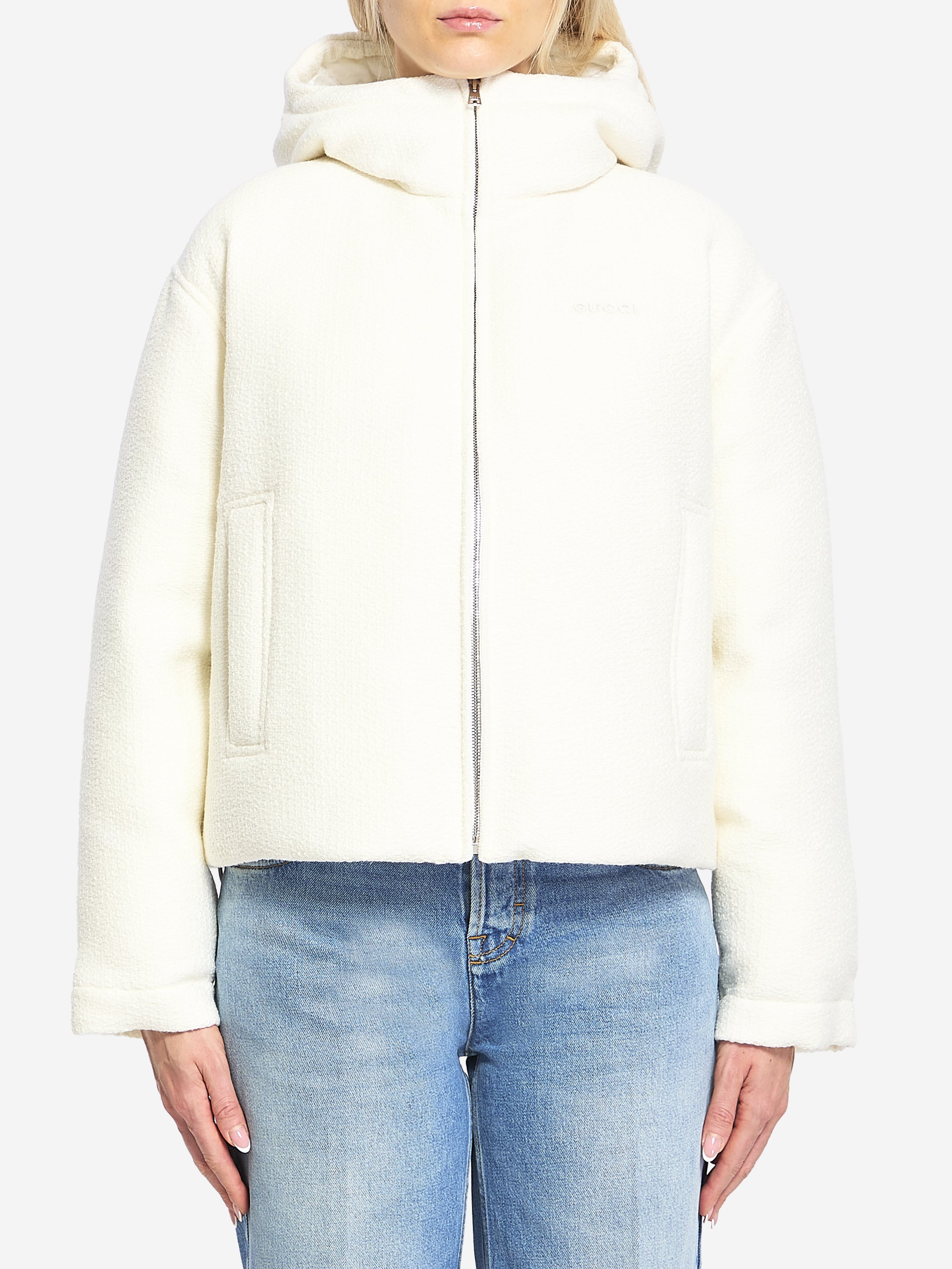 GUCCI 42 wool-blend bomber jacket