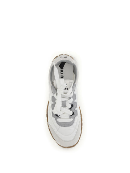 MIU MIU 37 fabric and suede sneakers