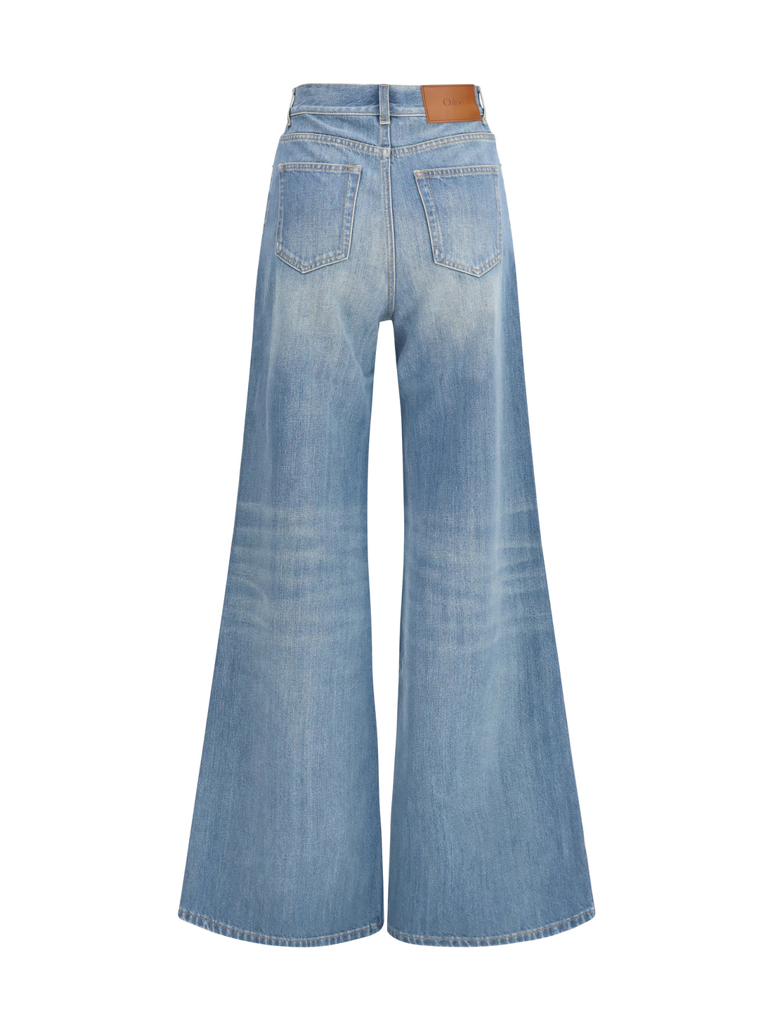CHLOÉ 26 high-rise wide-leg denim jeans