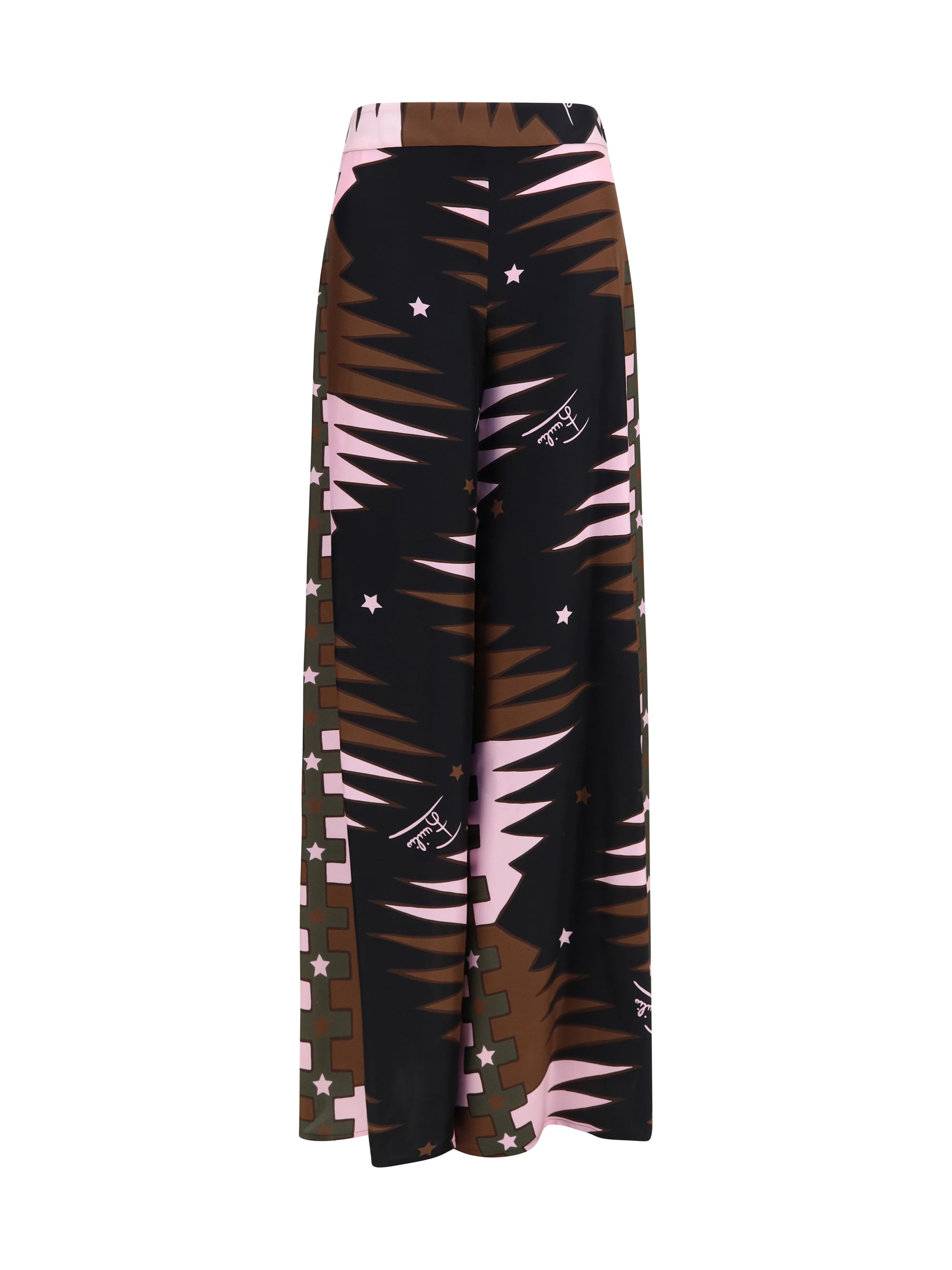 silk twill pants