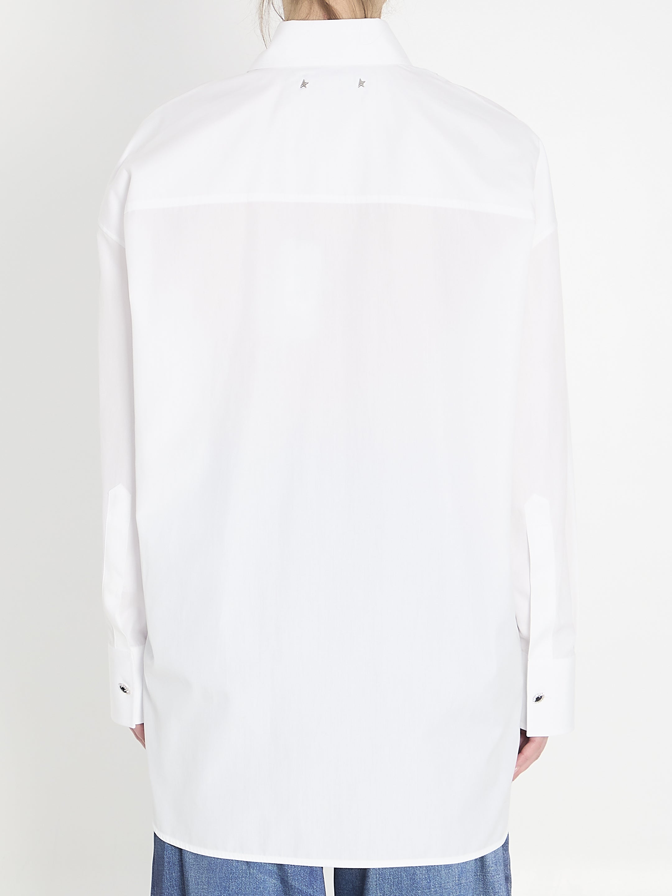 GOLDEN GOOSE S oversized cotton shirt