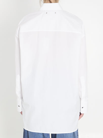 GOLDEN GOOSE S oversized cotton shirt