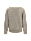 sequined v-neck sweater