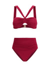 daylight knot detail bikini