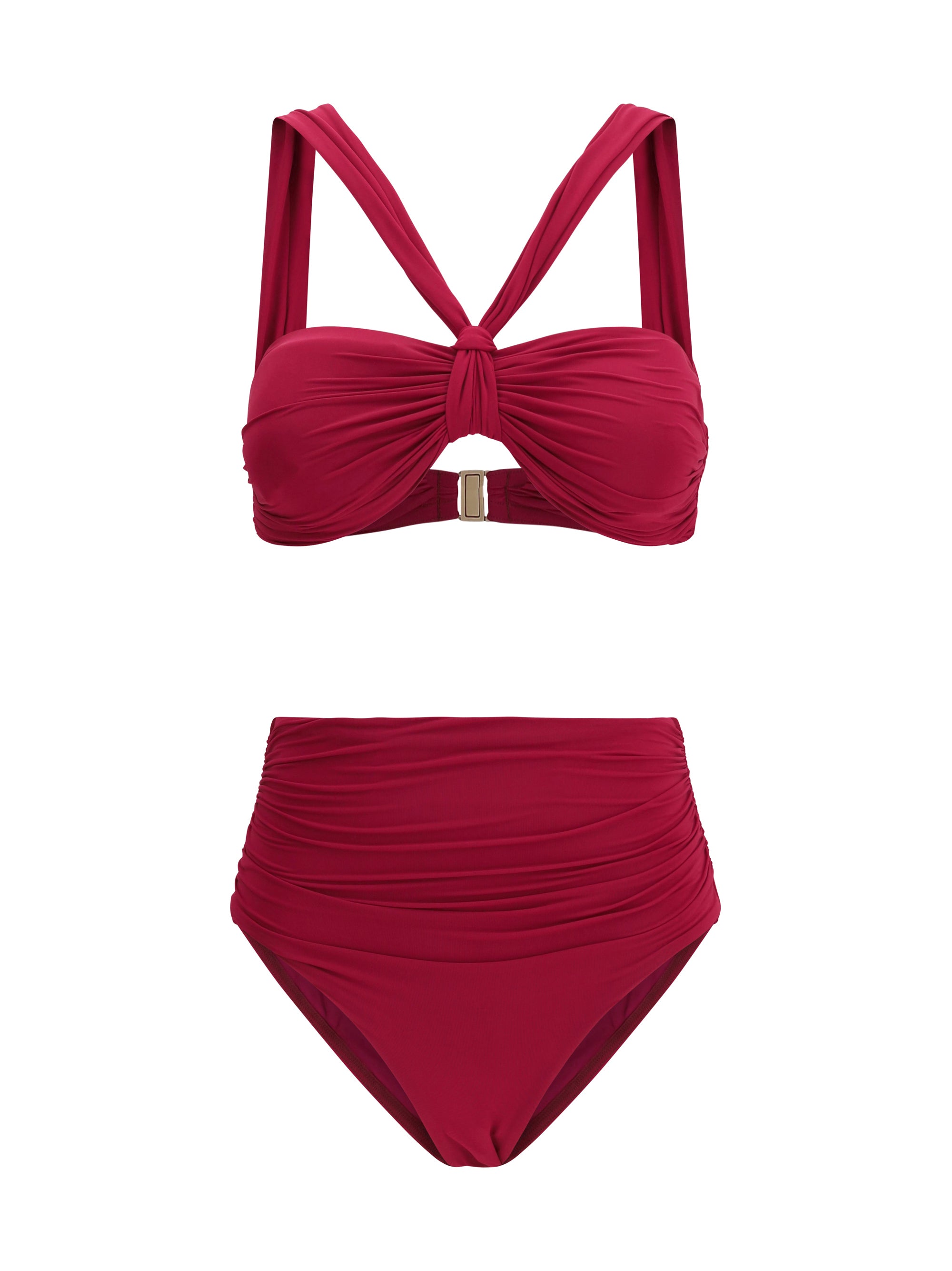 daylight knot detail bikini