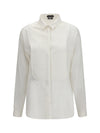tuxedo shirt in silk with pleated bib